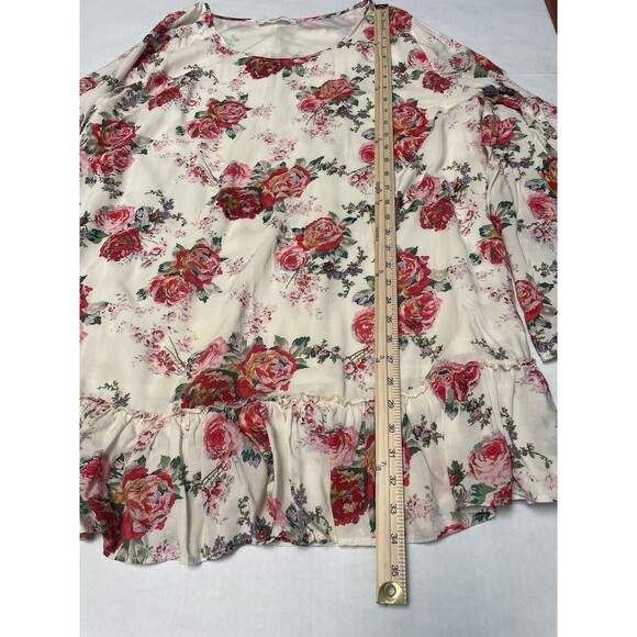 A BEAUTIFUL SOUL Women Size 2x C Tunic Short Dress Boho Floral Baby Doll - Picture 7 of 11